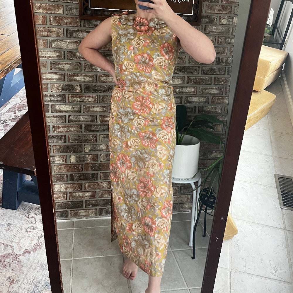 1960s VINTAGE Bikini Shop Hawaiian Dress